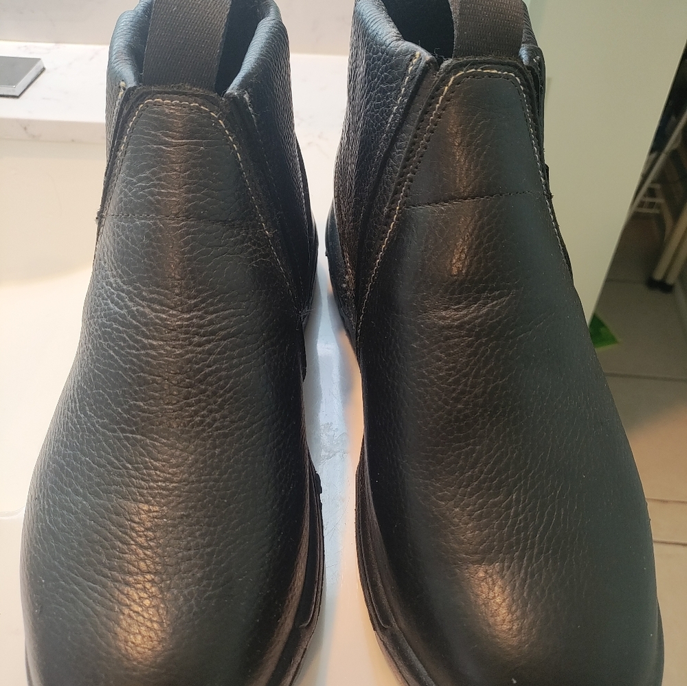 Steel Toe NEW Florsheim Work FE690 Black Steel Toe Met Guard Boots Men 10.5D - Picture 2 of 5